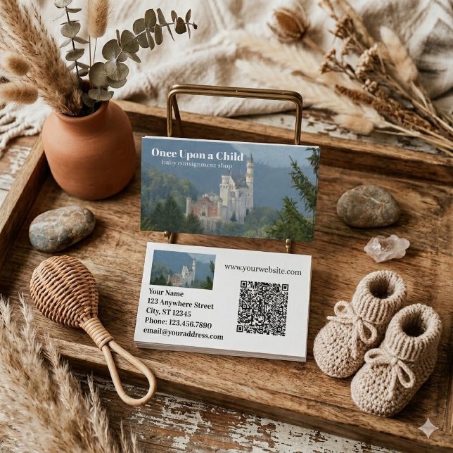 Once Upon A Child Baby Boutique QR-kod Visitkort (Skapare uppladdad)