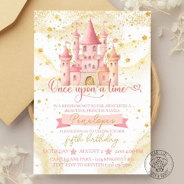 Once Upon a Time Princess Birthday Invitation Inbjudningar