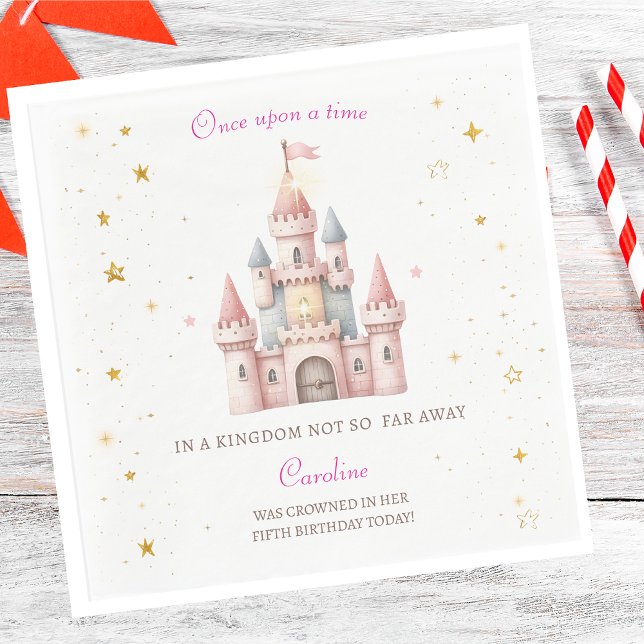 Once upon a time, Princess Birthday Pappersservett (Skapare uppladdad)