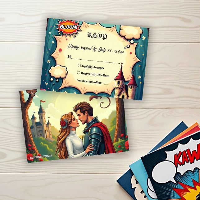 Once Upon A Time Woodland Castle Fairytale Wedding OSA Kort (Skapare uppladdad)