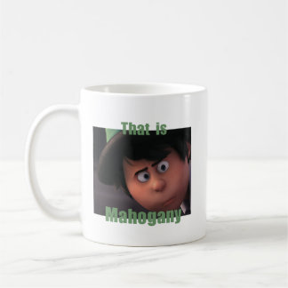 "onceler" som är mahogany" kaffemugg