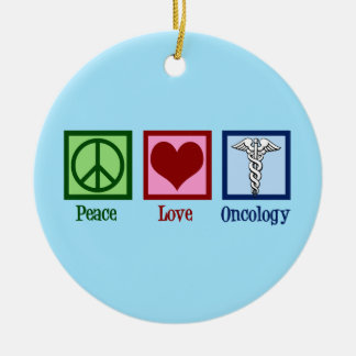 Oncologist Peace Kärlek Oncology Office Julgransprydnad Keramik