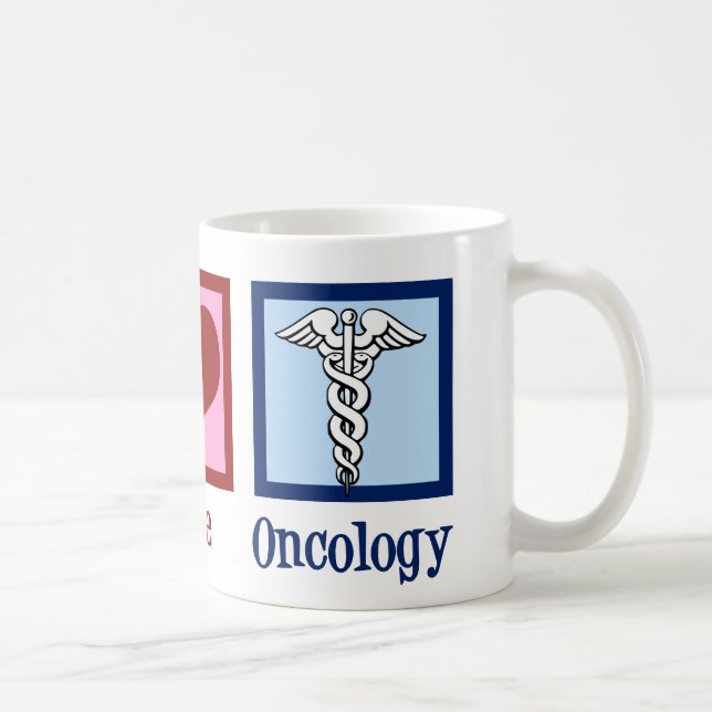 Oncologist Peace Kärlek Oncology Office Kaffemugg (Höger)