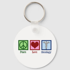 Oncologist Peace Kärlek Oncology Office Nyckelring