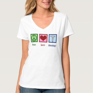 Oncologist Peace Kärlek Oncology Office Tee