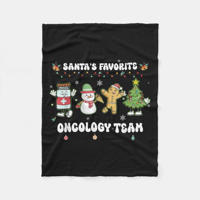 Oncology Christmas Crew Chemotherapy Nurse Techs N Fleecefilt (Framsidan)
