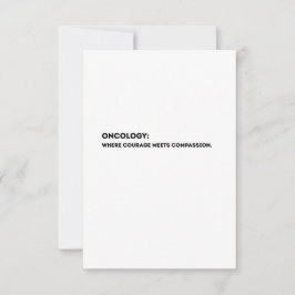 Oncology Definition Card – Thank You Oncologist  Tack Kort