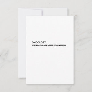 Oncology Definition Card – Thank You Oncologist Tack Kort