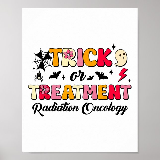 Oncology Halloween för bestrykning eller behandlin Poster (Framsidan)
