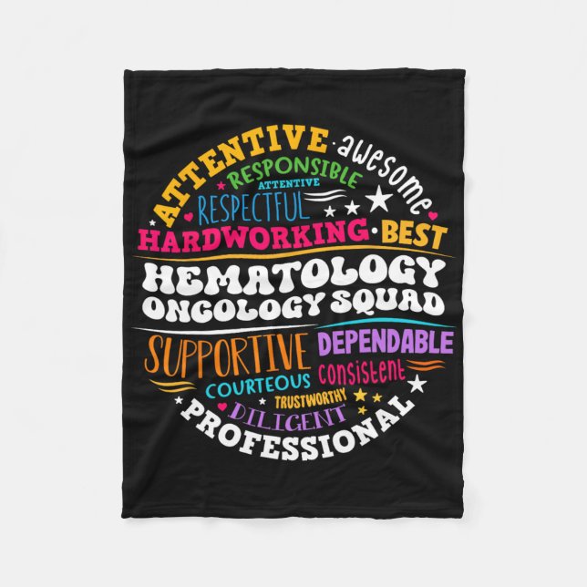 Oncology Hematology Nurse Squad Pediatric Hemonc D Fleecefilt (Framsidan)
