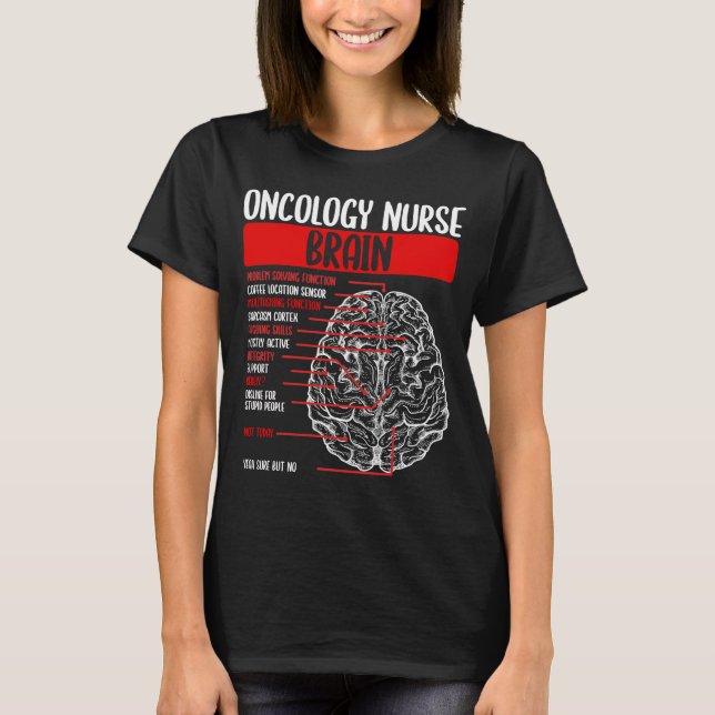Oncology Nurse Badge Oncology Nursing Accessoires T Shirt (Framsida)
