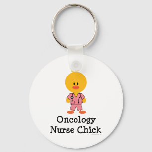 Oncology Nurse Chick Keychain Nyckelring