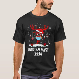 Oncology Nurse Crew Play Reindeer Santa Hat Nursi T Shirt