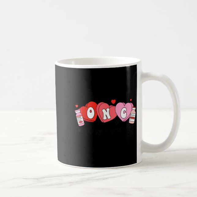 Oncology Nurse Fight Cancer Nurse Valentine Onc De Kaffemugg (Höger)