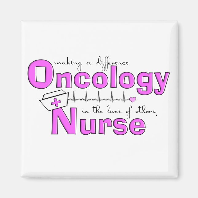 Oncology Nurse Gifts Magnet (Framsidan)