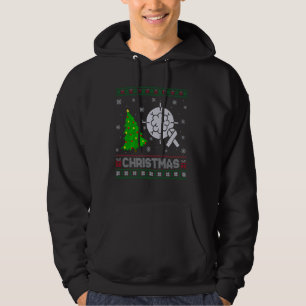 Oncology Nurse Julafton Träd Lighting Ugly jul S Hoodie