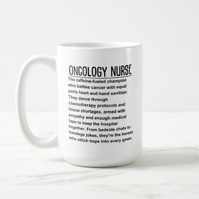 Oncology Nurse Kaffemugg (Vänster)