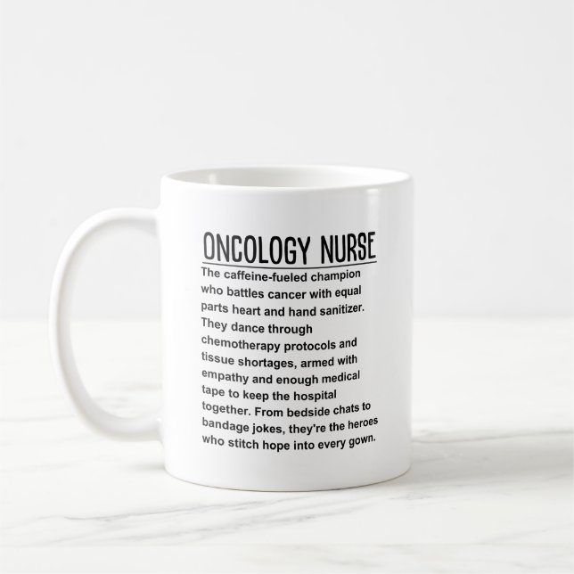 Oncology Nurse Kaffemugg (Vänster)