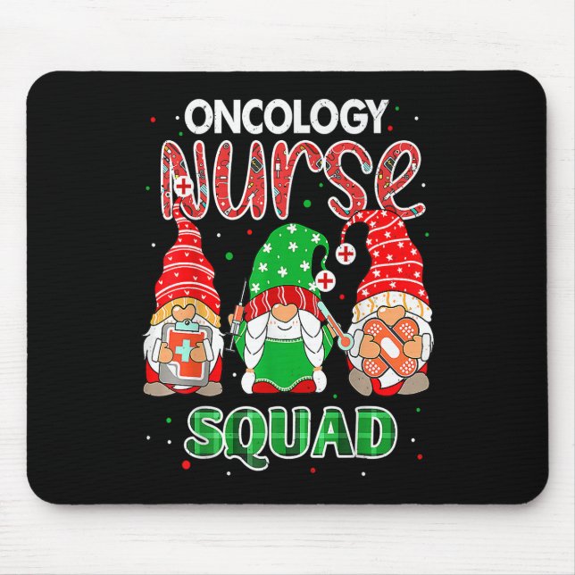 Oncology Nurse Squad jul Gnomes RN Matching Musmatta (Framsidan)
