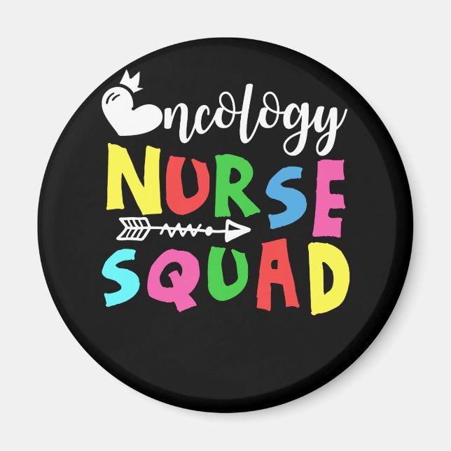 Oncology Nurse Squad Nurse Magnet (Framsidan)