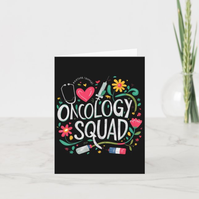Oncology Squad Oncology Nurse Squad Oncology Crew Kort (Framsida)