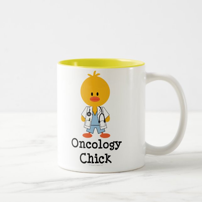Oncologychickmugg Två-Tonad Mugg (Höger)