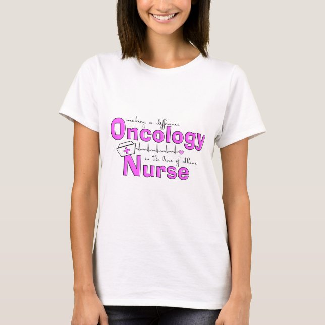 OncologysjuksköterskaT-tröja T Shirt (Framsida)