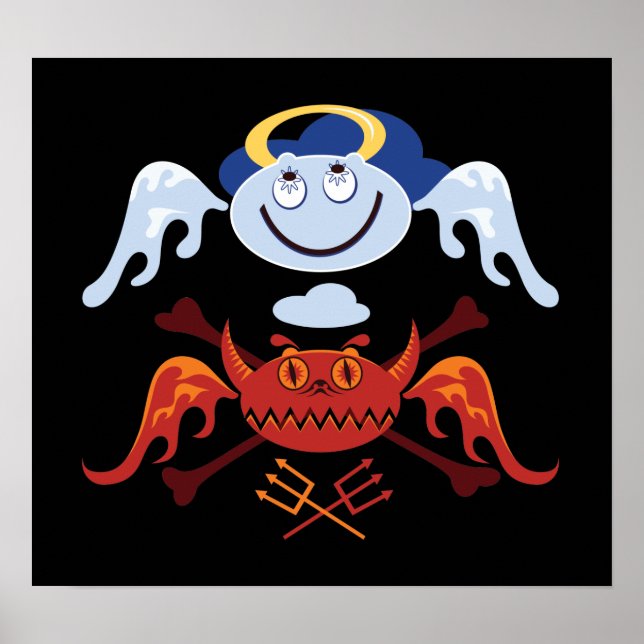 ond ängel poster (Framsidan)