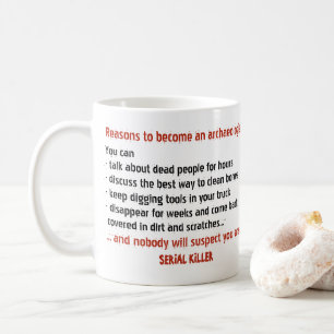 Ond arkeologmotivation kaffemugg