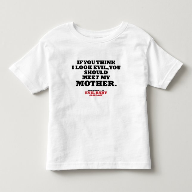Ond babyIlsken blick-AvTshirt T-shirt (Framsida)