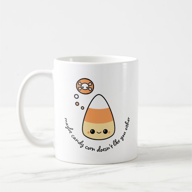 Ond candy corn kaffemugg (Vänster)