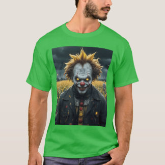 ond cirkusklovn en majsfältsmonster mörk skräck lä t shirt
