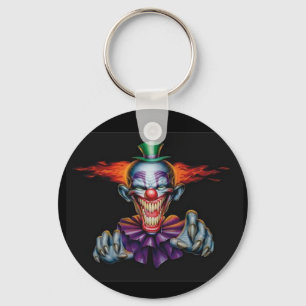 Ond clown för mördare nyckelring