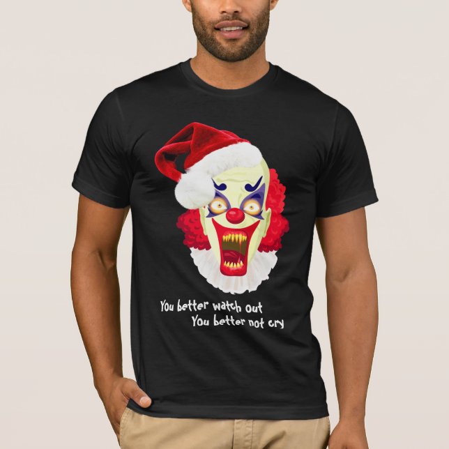 ond clowndåligasanta tshirt t-shirt (Framsida)