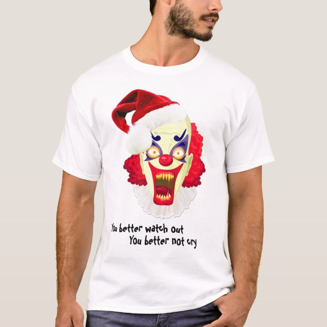 ond clowndåligasanta tshirt tee shirt (Framsida)