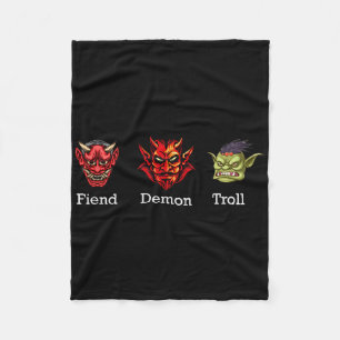 Ond demon Troll Subtil Anti Trump Fleecefilt