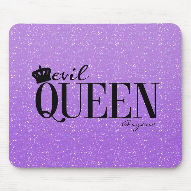OND DROTTNING Lila Glitter Glam Krona Musdyna Musmatta (Framsidan)