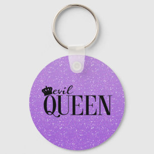OND Drottning Lila Glitter Glam Nyckelring