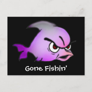 Ond fisk vykort