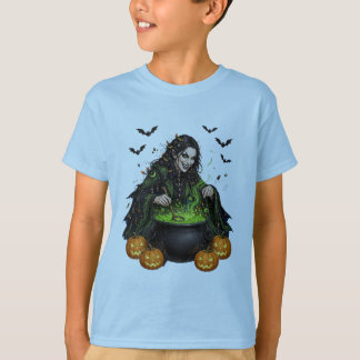 Ond Halloweenfest: Elak Kockande Häxa PNG T Shirt