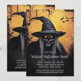 Ond Halloweenfest-inbjudan Inbjudningar
