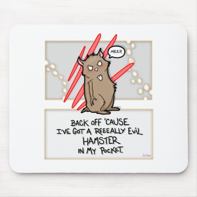 Ond Hamster! Mouspad Musmatta (Framsidan)