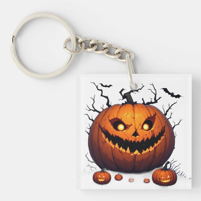 Ond Jack O Lantern Pumpa Halloween Natt 🎃 (Framsidan)