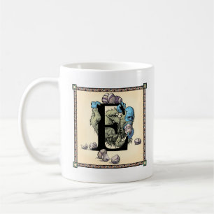 Ond Letterblock mugg - presentera brev "E ",