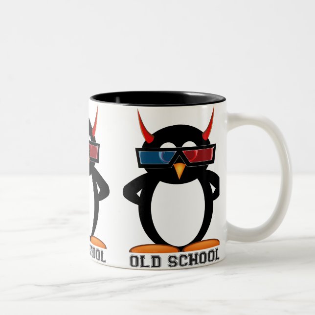 Ond mugg för Penguin™ old school 3D (Höger)