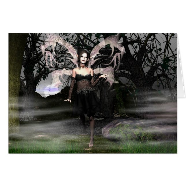 Ond natt hälsningskort (Framsidan Horizontal)