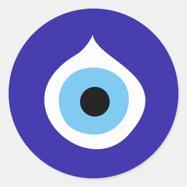 ond öga-symbol runt klistermärke (Framsida)
