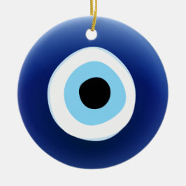 Ond ögaamulettprydnad julgransprydnad keramik