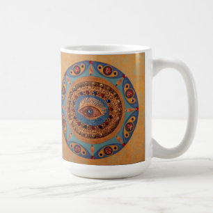 Ond ögaMandala: Unik målning Kaffemugg