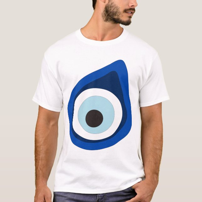 ond ögaskyddsskjorta (den nazar boncuguen) t-shirt (Framsida)